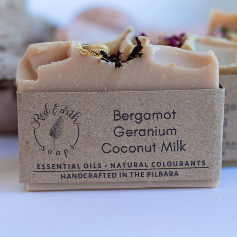 Red Earth Soap Bergamot Geranium Coconut Milk