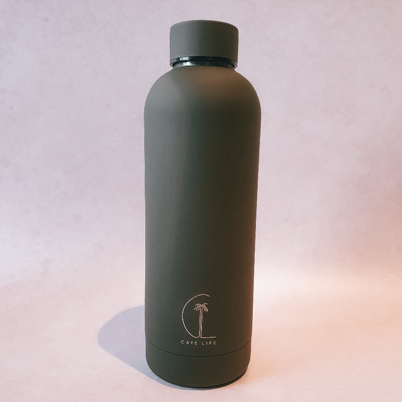 Caye Life Insulated Bottle 500ml - Matte Green